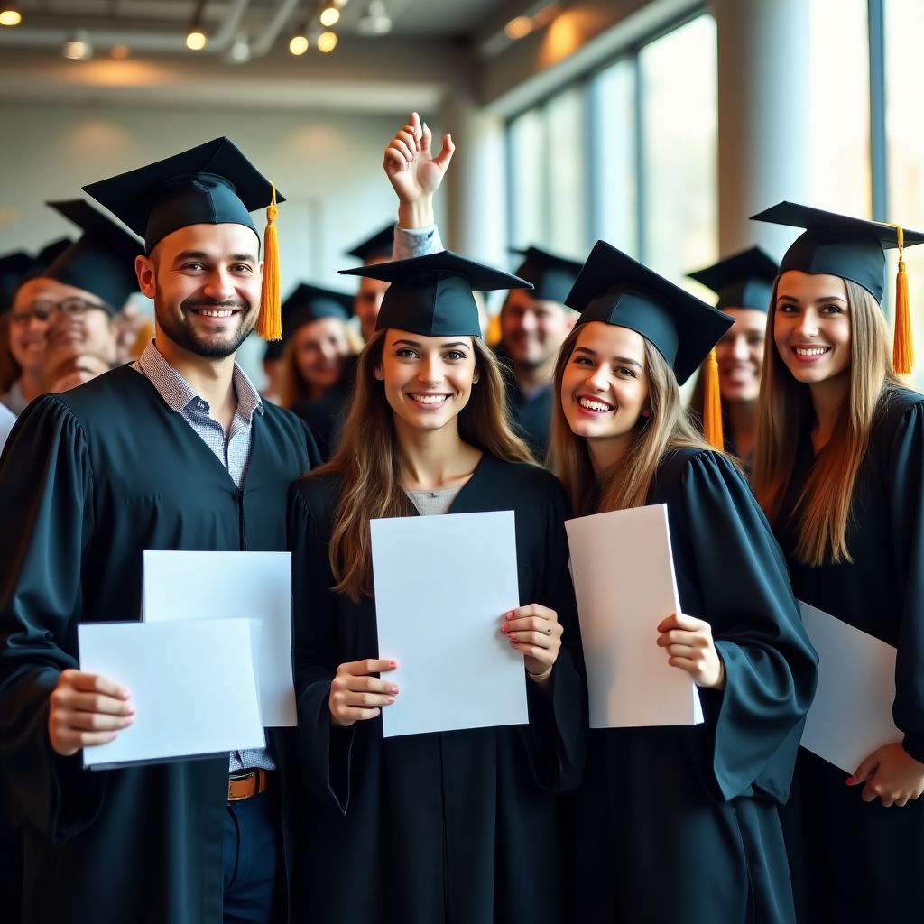 Ceremonia de graduación de un programa