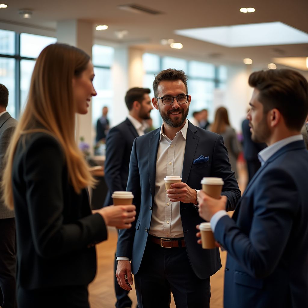 Profesionales haciendo networking